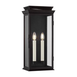 LOUIE EXTERIOR WALL SCONCE with FORGED IRON Finish