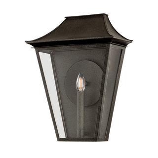 TEHAMA EXTERIOR WALL SCONCE with FRENCH IRON Finish
