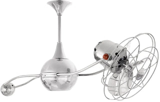 Brisa 40 Inch Metal 360° counterweight rotational ceiling fan. Multiple finish options to choose from