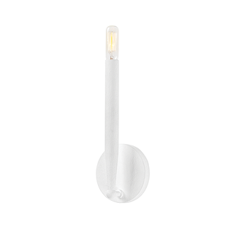 LEVI Wall Sconce with GESSO WHITE Finish