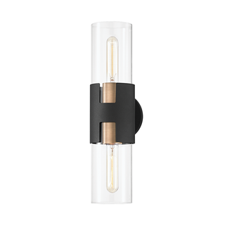 Amado Wall Sconce with PATINA BRASS/TEXTURED BLACK Finish