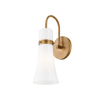 MAPLE Wall Sconce with PATINA BRASS Finish