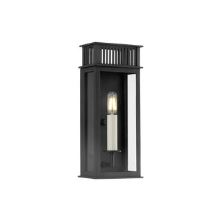 GRIDLEY Exterior Wall Sconce with TEXTURED BLACK Finish