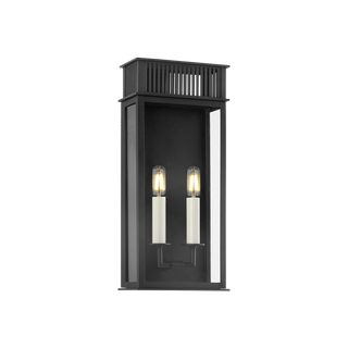 GRIDLEY Exterior Wall Sconce with TEXTURED BLACK Finish