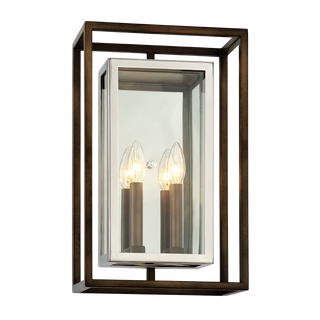 Morgan Wall Sconce with BRONZE/STAINLESS STEEL Finish