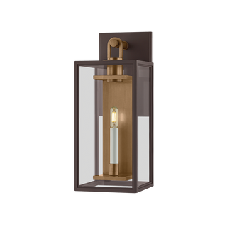 ARNOLD Wall Sconce with PATINA BRASS/TEXTURED BRONZE Finish