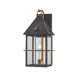 TOBY Wall Sconce with PATINA BRASS AND GRAPHITE Finish