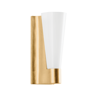 ABNER Wall Sconce with Vintage Gold Leaf Finish