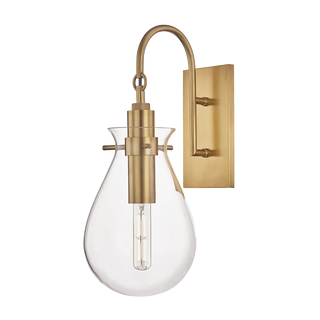 Ivy Wall Sconce with Aged Brass Finish
