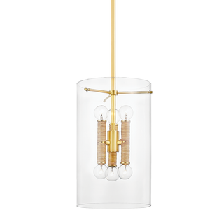 Barlow Lantern with Aged Brass Finish