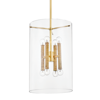 Barlow Lantern with Aged Brass Finish