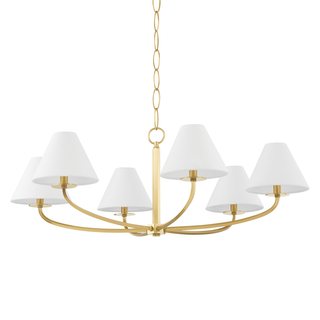 Stacey Chandelier Aged Brass