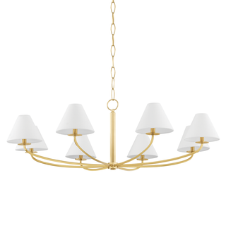 Stacey Chandelier Aged Brass