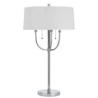 60W X 2 Lesina Metal Floor Lamp With Linen Shade