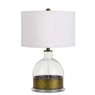 150W 3 Way Rapallo Glass/Metal Table Lamp