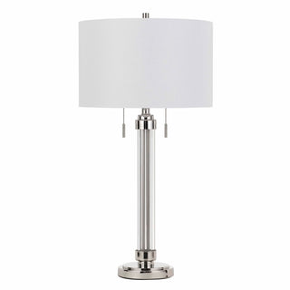 60W X 2 Montilla Metal/Acrylic Table Lamp With Fabric Shade