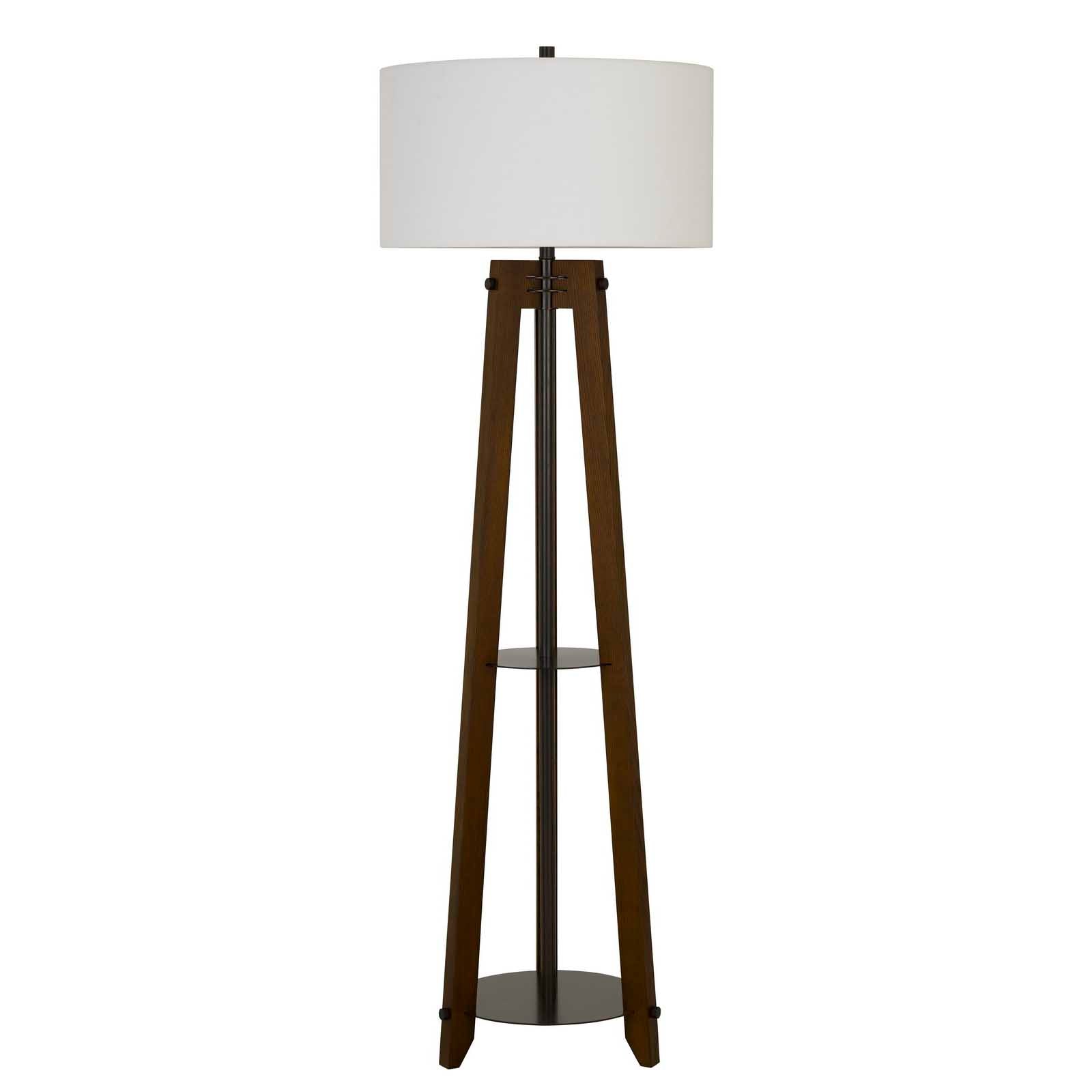 150W 3 Way Bilzen Ash Wood Tripod Floor Lamp