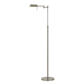 Clemson Metal Led 10W, 780 Lumen, 3K Pharmacy Swing Arm Adjustable Floor Lamp With Dimmer Switch