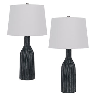 100W Irvington Ceramic Table Lamp. Priced And Sold As Pairs Marble