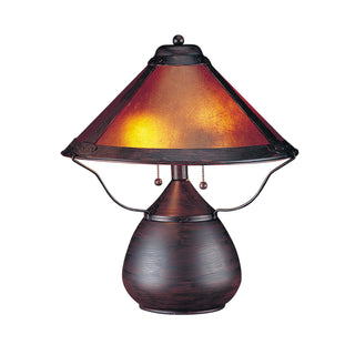 40W X 2 Table Lamp W/Mica Shade