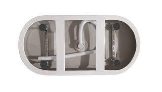 59 inch Bathtub in Glossy White with Matte Black Trim