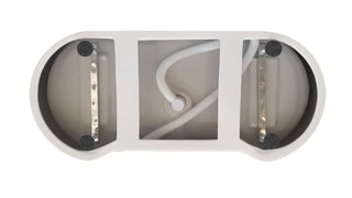 59 inch Bathtub in Glossy White with Matte Black Trim