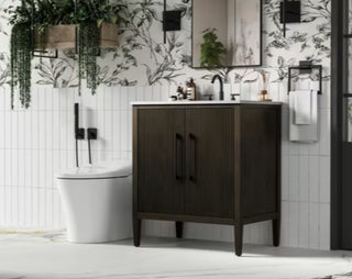 Blakely 30 Inch Single Bathroom Vanity in Chocolate Oak