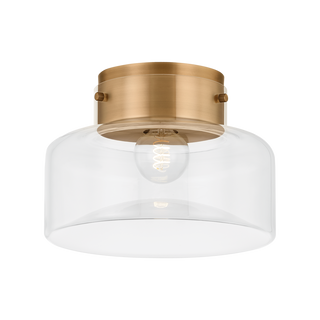 Bellow Flush Mount with PATINA BRASS Finish