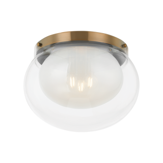 Magma Flush Mount with PATINA BRASS Finish
