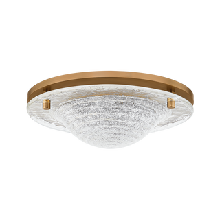 HALSTON FLUSH MOUNT with PATINA BRASS Finish