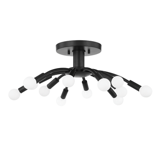 Tristan Semi Flush with SOFT BLACK Finish
