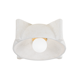 MODESTO Flush Mount with Vintage Gold Leaf Finish