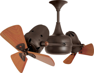 Duplo Dinamico 36 Inch Wood 360” rotational dual head ceiling fan. Multiple Finsh options to choose from.