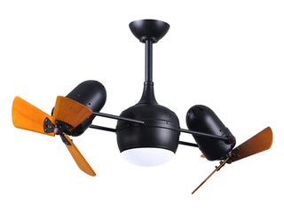 Dagny LK Wood 41 Inch 360° double-headed rotational ceiling fan. Multiple size and finish options to choose from.