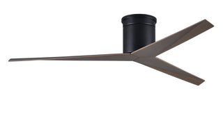 Eliza 3-blade paddle fan. Multiple Finish options to choose from. Matte Black / Gray Ash Finish / 56 Inch