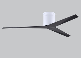 Eliza 3-blade paddle fan. Multiple Finish options to choose from. Gloss White / Matte Black Finish / 56 Inch