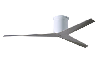 Eliza 3-blade paddle fan. Multiple Finish options to choose from. Gloss White / Brushed Nickel Finish / 56 Inch