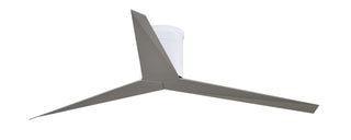 Eliza 3-blade paddle fan. Multiple Finish options to choose from. Gloss White / Brushed Nickel Finish / 56 Inch