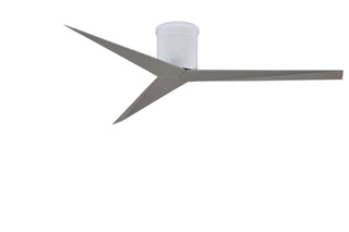 Eliza 3-blade paddle fan. Multiple Finish options to choose from. Gloss White / Brushed Nickel Finish / 56 Inch