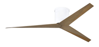 Eliza 3-blade paddle fan. Multiple Finish options to choose from. Gloss White / Gray Ash Finish / 56 Inch