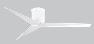 Eliza 3-blade paddle fan. Multiple Finish options to choose from. Gloss White / Gloss White Finish / 56 Inch