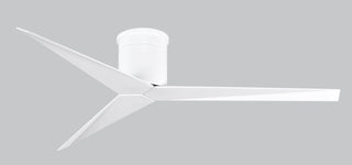 Eliza 3-blade paddle fan. Multiple Finish options to choose from. Gloss White / Gloss White Finish / 56 Inch