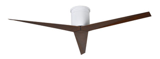 Eliza 3-blade paddle fan. Multiple Finish options to choose from. Gloss White / Walnut Tone Finish / 56 Inch