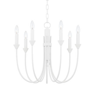 Cate Chandelier with GESSO WHITE Finish