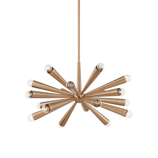 KEANU Chandelier with PATINA BRASS Finish