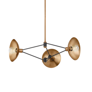 Axel Chandelier with PATINA BRASS/SOFT BLACK Finish