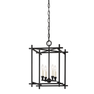 Huck Lantern with BLACK IRON Finish