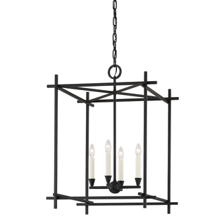 Huck Lantern with BLACK IRON Finish