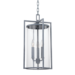 Percy Lantern with WEATHERED ZINC Finish