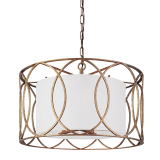 Sausalito Chandelier with SILVER GOLD Finish